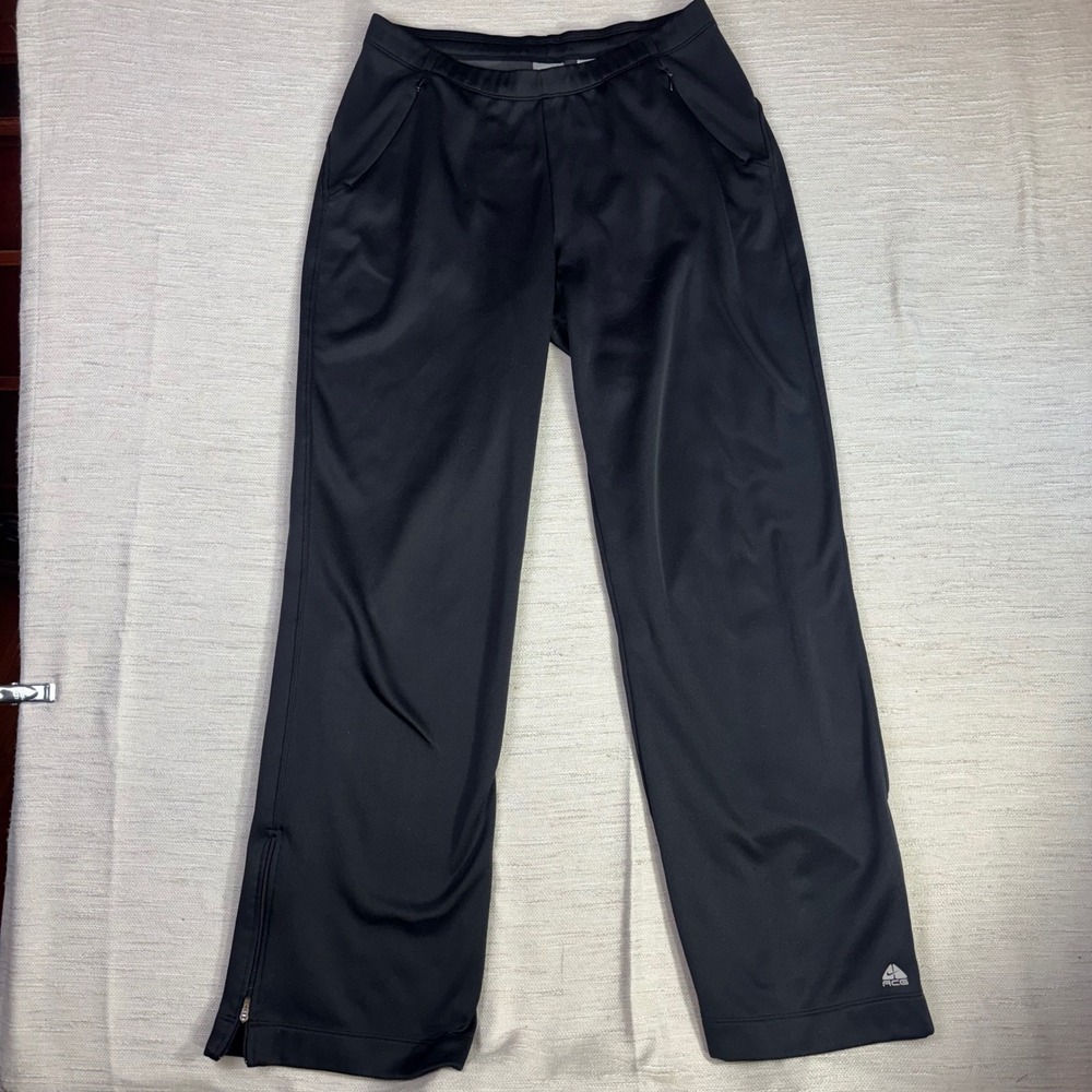 Nike ACG Youth Large 12-14 Black Fleece Lined Track Pants Zipper Cuffs RN 104141